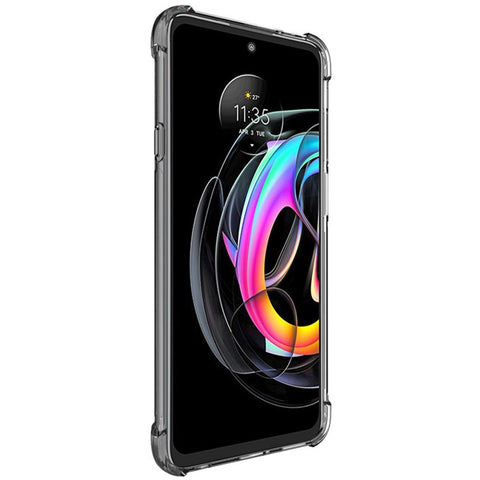IMAK Shockproof Soft TPU Phone Shell Case with Screen Protector for Motorola Edge 20 Lite