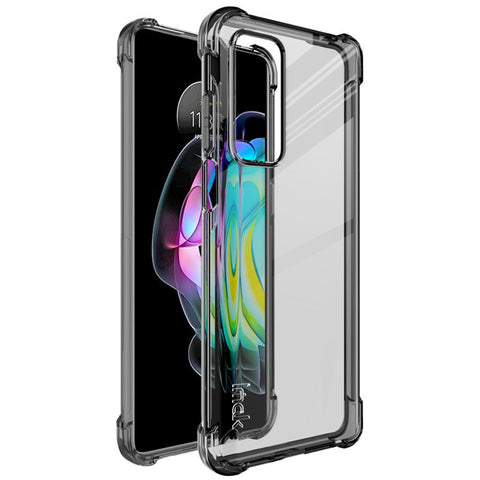 IMAK Cushioned Four Corner Anti Drop TPU Phone Shell Case with Screen Protector for Motorola Edge 20