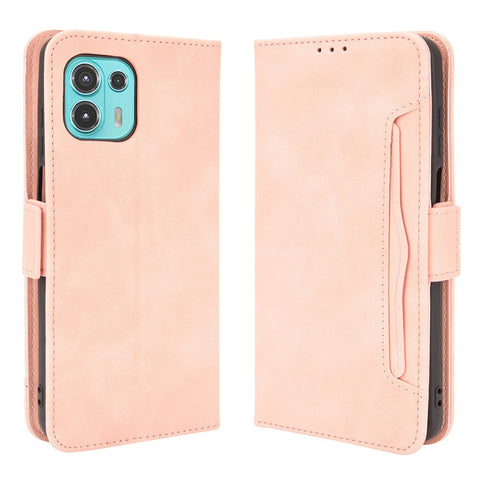 PU Leather Wallet Stand Design Phone Case with Multiple Card Slots for Motorola Edge 20 Lite/Edge 20 Fusion