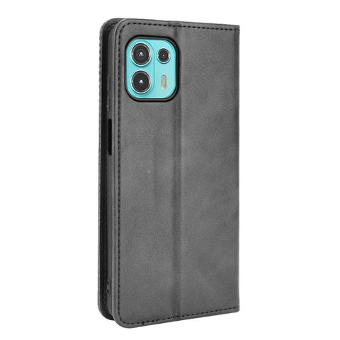 Auto-Absorbed Vintage Style Wallet Protective Cover Anti-Drop Leather Phone Case with Stand for Motorola Edge 20 Lite/Edge 20 Fusion