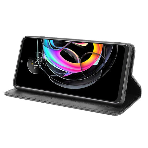 Auto-Absorbed Vintage Style Wallet Protective Cover Anti-Drop Leather Phone Case with Stand for Motorola Edge 20 Lite/Edge 20 Fusion