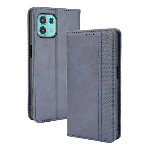 Auto-Absorbed Vintage Style Wallet Protective Cover Anti-Drop Leather Phone Case with Stand for Motorola Edge 20 Lite/Edge 20 Fusion