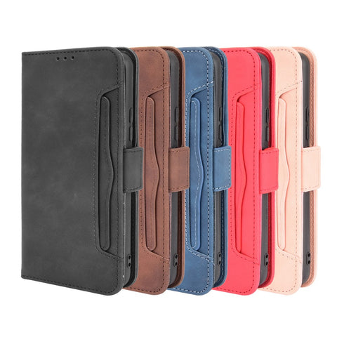 PU Leather Anti-Drop Multiple Card Slots Wallet Design Phone Cover with Stand for Motorola Edge 20 /Edge Lite Luxury Edition