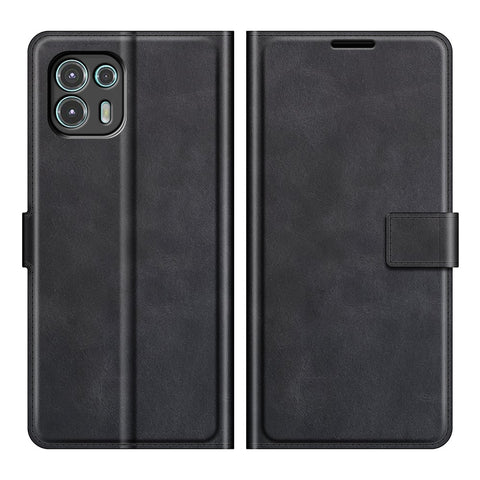 Magnetic Clasp Leather Wallet Stand Phone Protective Flip Cover Case for Motorola Edge 20 Lite 5G