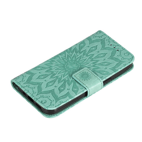 For Motorola Edge 20 Phone Case Sunflower Imprinted Leather Wallet Stand Cover with Strap
