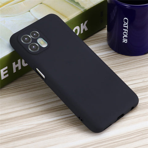 Precise Cutout Soft Liquid Silicone Anti-drop Phone Case Cover with Wrist Strap for Motorola Edge 20 Lite