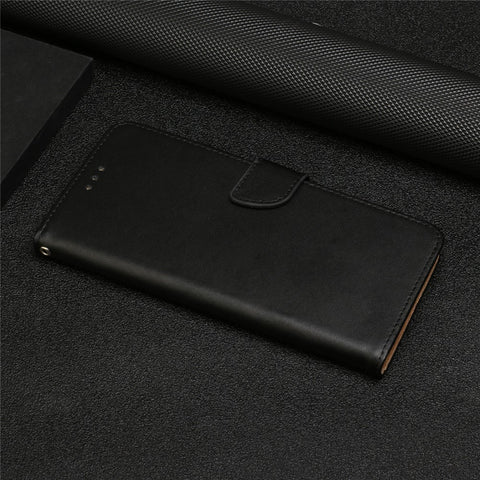 Nappa Texture Genuine Leather Multifunction Wallet Stand Fully Wrapped Protective Phone Case for Motorola Edge 20