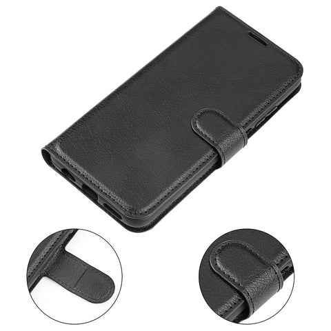 Well-protected Folio Flip Litchi Texture PU Leather Coated TPU Mobile Phone Case Stand Wallet Flip Protective Cellphone Cover for Motorola Edge X30/X30 Pro/Edge 30 Pro/Edge Plus (2022)/Edge+ (2022)
