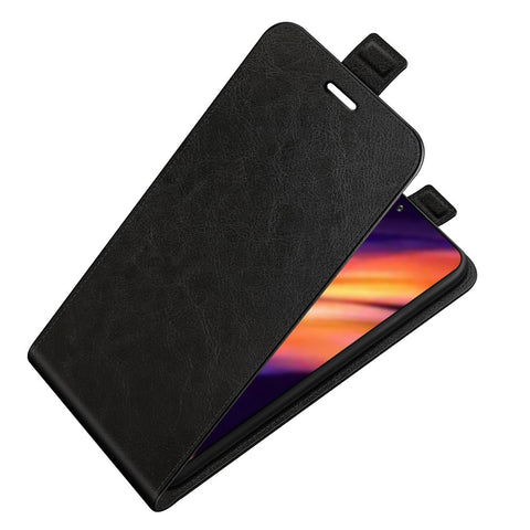 Drop-resistant Crazy Horse Texture Vertical Flip Leather Cover Phone Shell Protector with Card Slot Design for Motorola Edge X30/X30 Pro/Edge 30 Pro/Edge Plus (2022)/Edge+ (2022)