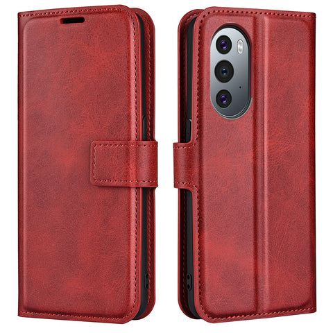 Magnetic Clasp Folio Flip PU Leather + Soft Inner TPU Phone Case Stand Wallet Shockproof Protective Cover for Motorola Edge X30/X30 Pro/Edge 30 Pro/Edge Plus (2022)/Edge+ (2022)