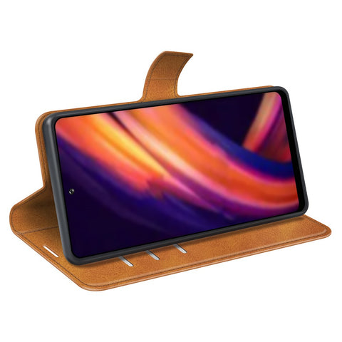 Magnetic Clasp Folio Flip PU Leather + Soft Inner TPU Phone Case Stand Wallet Shockproof Protective Cover for Motorola Edge X30/X30 Pro/Edge 30 Pro/Edge Plus (2022)/Edge+ (2022)