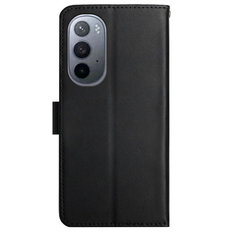 Nappa Texture Drop-proof Phone Shell Genuine Leather + TPU Phone Case Adjustable Stand Wallet Folio Flip Cover for Motorola Edge X30