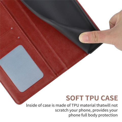 Handy Strap Carrying PU Leather Smartphone Shell Y-shaped Lines Imprinted Magnetic Closure Stand Wallet Case for Motorola Edge X30