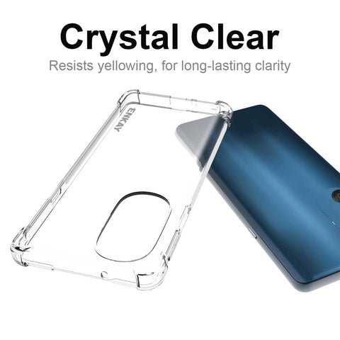 ENKAY HAT PRINCE Anti-slip Side Strip Well-protected Transparent TPU Phone Case Cover for Motorola Edge X30
