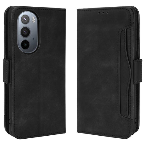 Multiple Card Slot PU Leather + TPU Full Protection Phone Cover with Stand Cash Pocket for Motorola Edge X30
