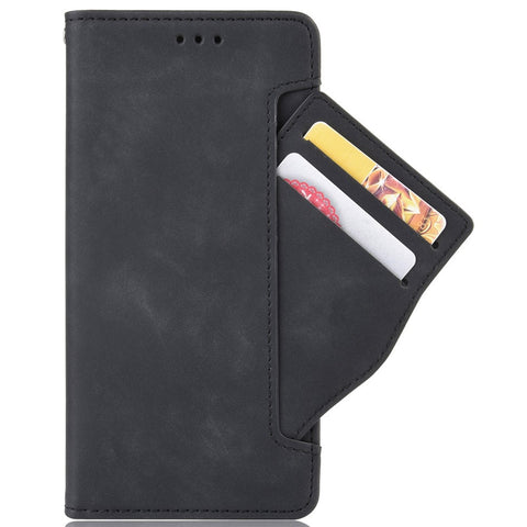 Multiple Card Slot PU Leather + TPU Full Protection Phone Cover with Stand Cash Pocket for Motorola Edge X30