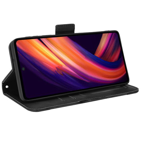Multiple Card Slot PU Leather + TPU Full Protection Phone Cover with Stand Cash Pocket for Motorola Edge X30