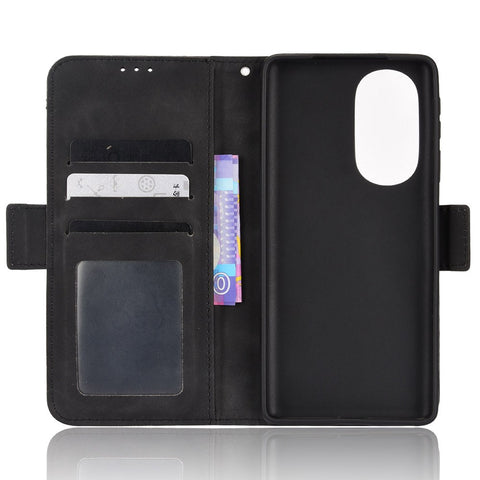 Multiple Card Slot PU Leather + TPU Full Protection Phone Cover with Stand Cash Pocket for Motorola Edge X30