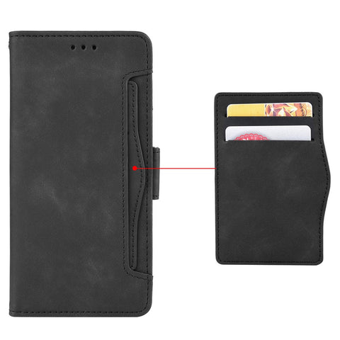 Multiple Card Slot PU Leather + TPU Full Protection Phone Cover with Stand Cash Pocket for Motorola Edge X30