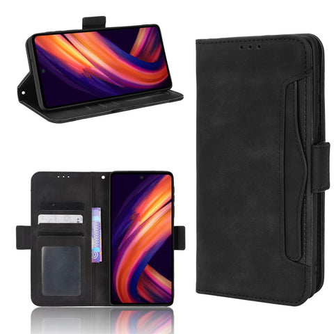Multiple Card Slot PU Leather + TPU Full Protection Phone Cover with Stand Cash Pocket for Motorola Edge X30