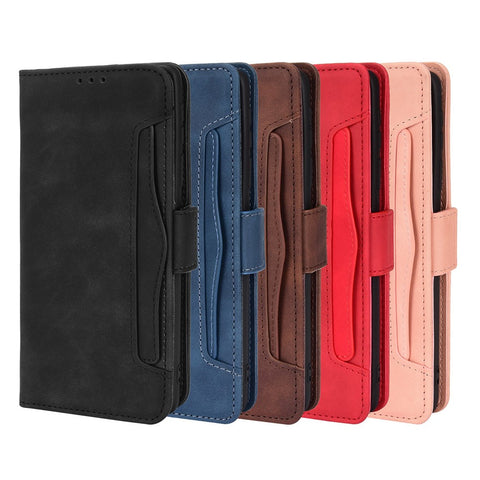 Multiple Card Slot PU Leather + TPU Full Protection Phone Cover with Stand Cash Pocket for Motorola Edge X30