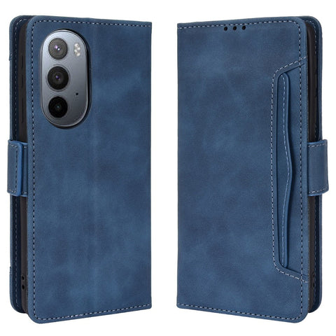 Multiple Card Slot PU Leather + TPU Full Protection Phone Cover with Stand Cash Pocket for Motorola Edge X30
