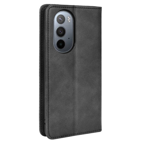 Mosaic Border Pattern Splicing Retro Style Leather Cover + TPU Wallet Stand Phone Case for Motorola Edge X30