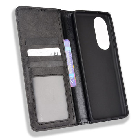 Mosaic Border Pattern Splicing Retro Style Leather Cover + TPU Wallet Stand Phone Case for Motorola Edge X30