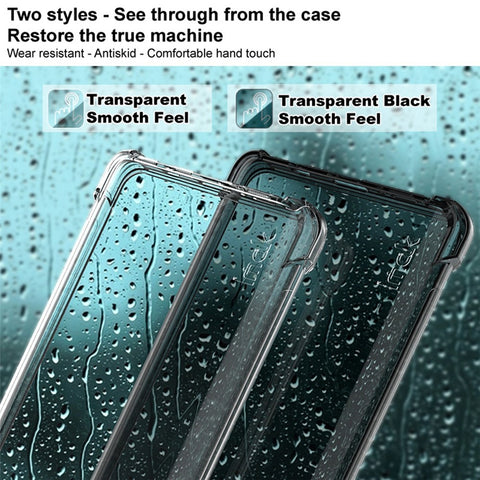 IMAK Flexible Clear TPU Shock-Absorbing Corners Anti-Scratches Protective Case with Screen Protector for Motorola Moto G200 5G / Edge S30 5G