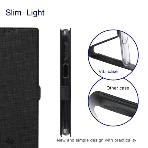 VILI K Series Anti-drop protection Double Magnetic Clasps Closure Stand Wallet Leather Phone Case Shell for Motorola Moto G200 5G