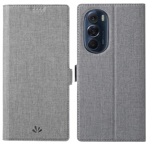 VILI K Series Double Magnetic Clasps Closure Stand Wallet Folio Flip Leather Phone Case Shell for Motorola Edge X30