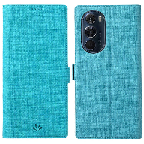 VILI K Series Double Magnetic Clasps Closure Stand Wallet Folio Flip Leather Phone Case Shell for Motorola Edge X30