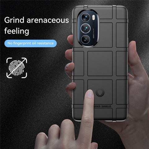 Rugged Square Grid Design Soft TPU Thickened Protection Shockproof Phone Case Cover for Motorola Edge X / Edge X30