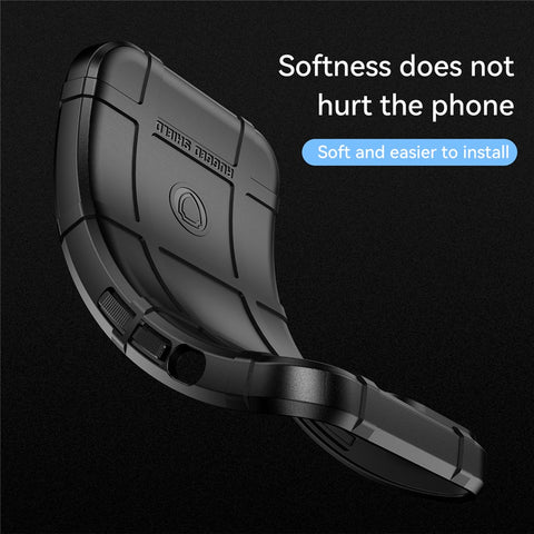 Rugged Square Grid Design Soft TPU Thickened Protection Shockproof Phone Case Cover for Motorola Edge X / Edge X30