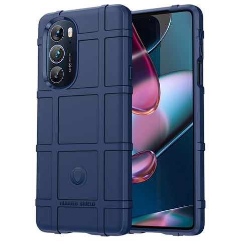 Rugged Square Grid Design Soft TPU Thickened Protection Shockproof Phone Case Cover for Motorola Edge X / Edge X30
