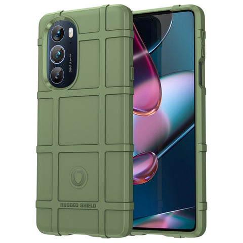 Rugged Square Grid Design Soft TPU Thickened Protection Shockproof Phone Case Cover for Motorola Edge X / Edge X30
