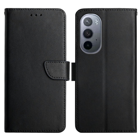 Nappa Texture Genuine Leather Magnetic Clasp Full Protection Phone Case with Wallet Stand for Motorola Edge X30