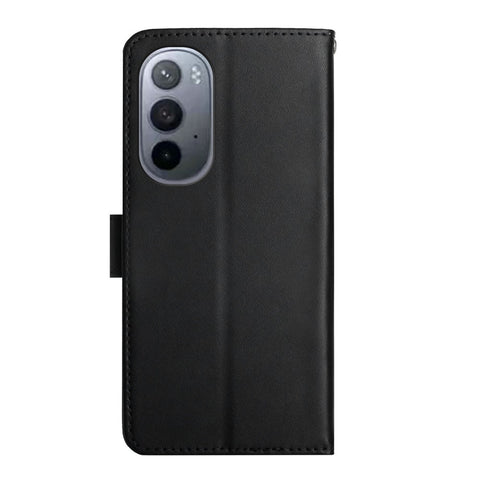 Nappa Texture Genuine Leather Magnetic Clasp Full Protection Phone Case with Wallet Stand for Motorola Edge X30