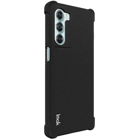 IMAK For Motorola Moto G200 5G/Edge S30 5G Four Corner Airbags Impact-resistant TPU Case Matte Phone Cover with Screen Protector
