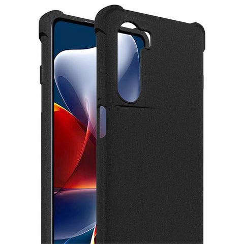 IMAK For Motorola Moto G200 5G/Edge S30 5G Four Corner Airbags Impact-resistant TPU Case Matte Phone Cover with Screen Protector