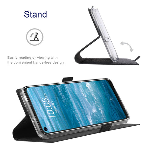 VILI K Series Stand Wallet Leather Case for Motorola Moto G Stylus 4G (2022) Double Magnetic Clasp Phone Cover