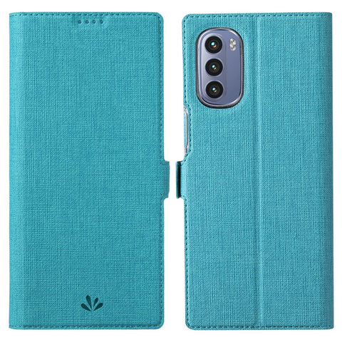 VILI K Series Stand Wallet Leather Case for Motorola Moto G Stylus 4G (2022) Double Magnetic Clasp Phone Cover
