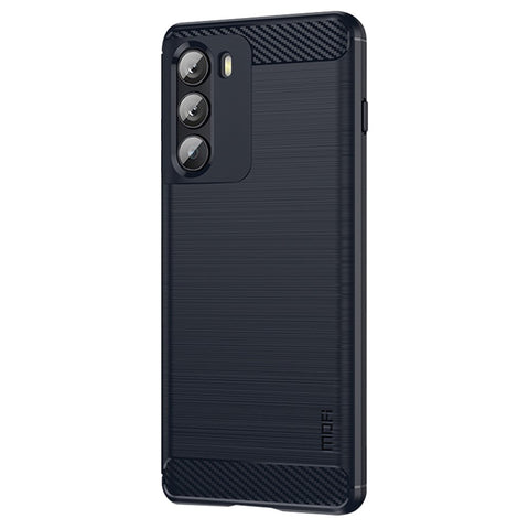 MOFI for Motorola Moto G200 5G/Edge S30 Carbon Fiber Texture TPU Phone Cover Lightweight Brushed Surface Phone Case