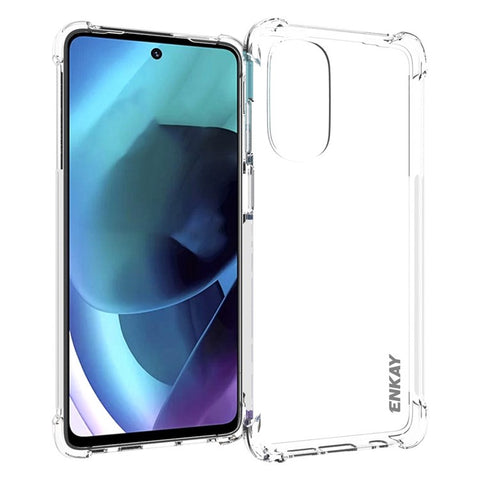 ENKAY HAT PRINCE For Motorola Moto G Stylus 5G (2022) Reinforced Corners Anti-slip Edge TPU Case Transparent Phone Shell