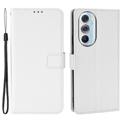 For Motorola Edge X30/Motorola Edge X30 Pro(Motorola Edge+ (2022) Diamond Texture PU Leather Protective Case Foldable Stand Phone Wallet Cover Shell