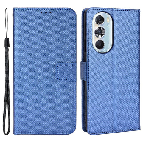 For Motorola Edge X30/Motorola Edge X30 Pro(Motorola Edge+ (2022) Diamond Texture PU Leather Protective Case Foldable Stand Phone Wallet Cover Shell