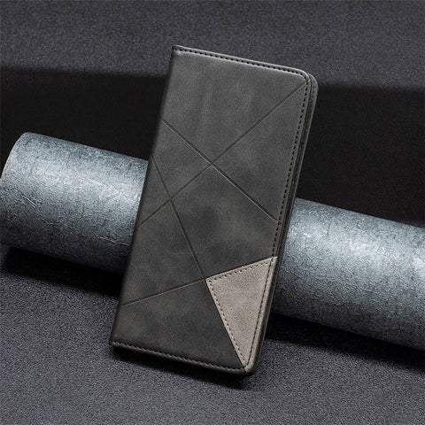 For Motorola Edge X30 / Edge 30 Pro (Motorola Edge+ (2022)) Leather Case with Card Holder Imprinting Pattern Phone Stand Cover