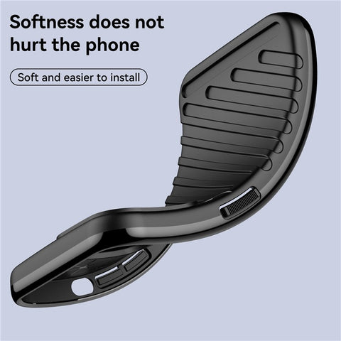 For Motorola Moto G Play (2022) Thunder Series Twill Texture Thickened TPU Case Mobile Phone Protective Cover