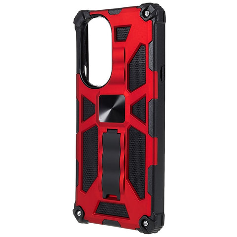 For Motorola Edge 30 Pro (Motorola Edge+ (2022))/Edge X30 PC TPU Combo Armor Cell Phone Case Wear-resistant Drop-proof Kickstand Hybrid Shell