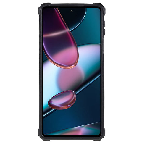 For Motorola Edge 30 Pro (Motorola Edge+ (2022))/Edge X30 PC TPU Combo Armor Cell Phone Case Wear-resistant Drop-proof Kickstand Hybrid Shell